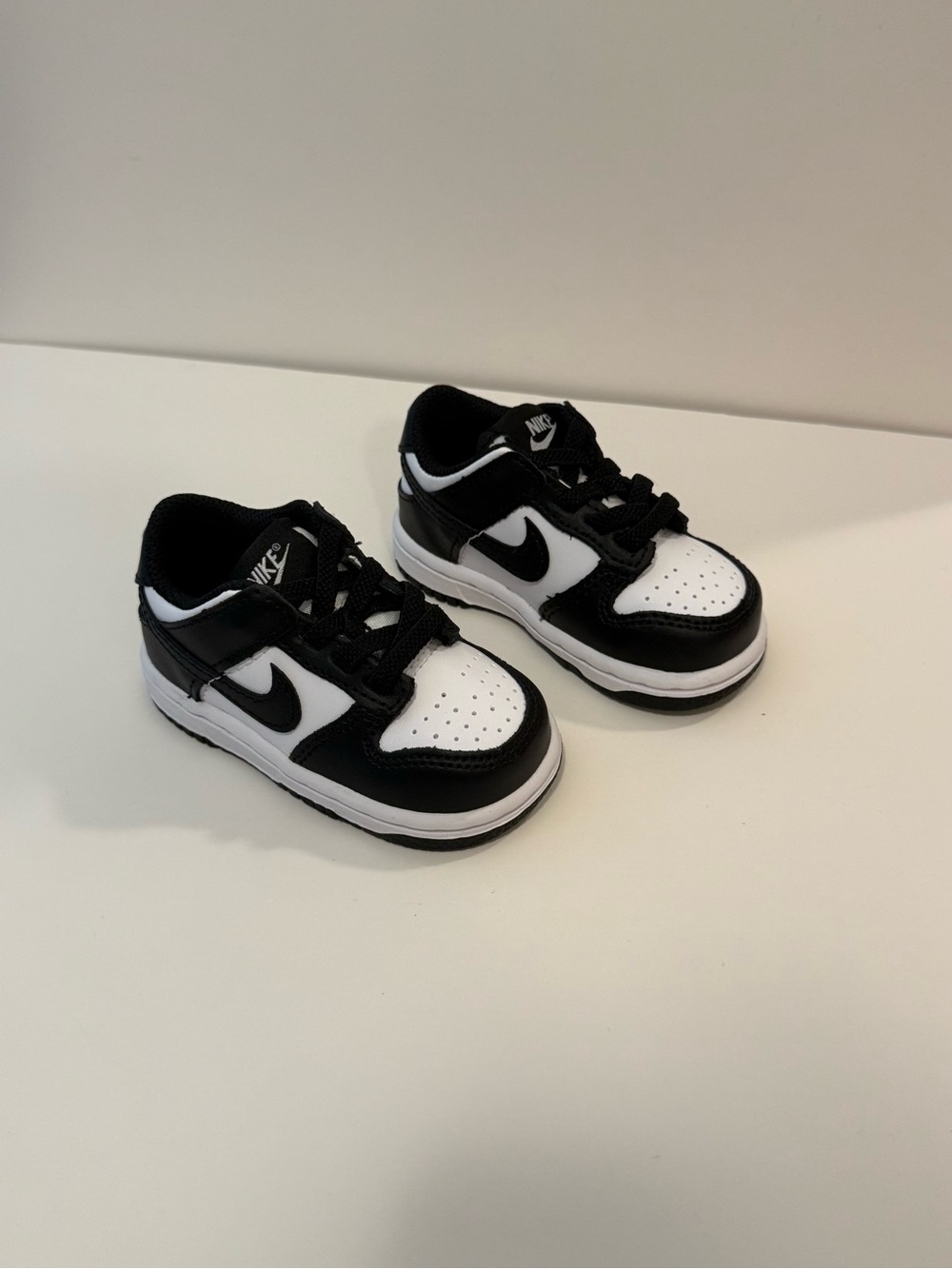 Nike Kids Black and White Low-Top Sneakers